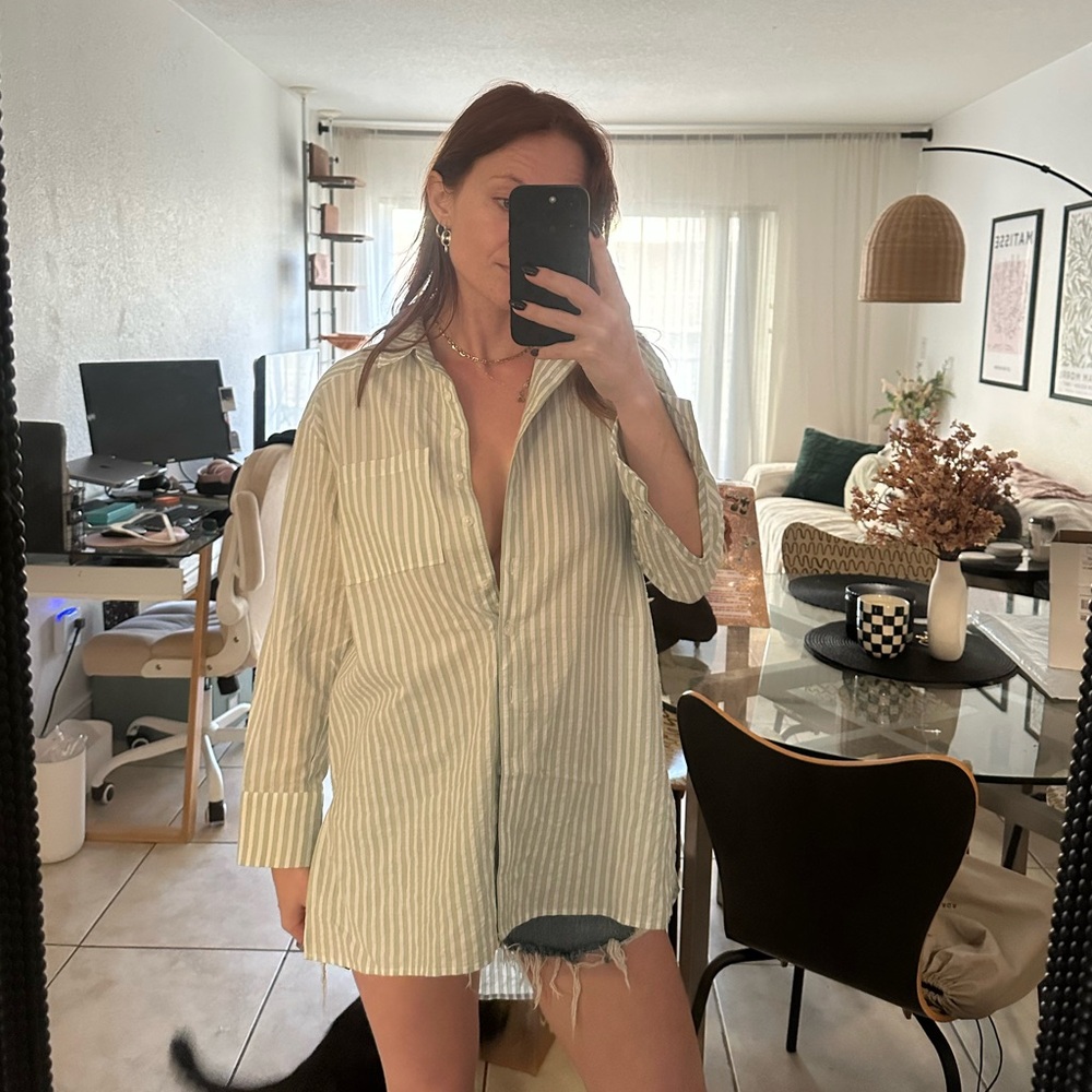 New with tags Anthropologie oversized button down